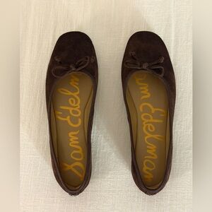Sam Edelman Alie Balet Flat in Cafe Noir / Brown Suede Women’s size 7